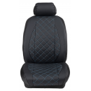 Ημικαλύμματα Εμπρόσθιων Καθισμάτων Αυτοκινήτου Δερματίνη Καπιτονέ HMD-F2 2τμχ