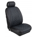 Ημικαλύμματα Εμπρόσθιων Καθισμάτων Αυτοκινήτου Δερματίνη Καπιτονέ HMD-F2 2τμχ