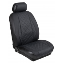 Ημικαλύμματα Εμπρόσθιων Καθισμάτων Αυτοκινήτου Δερματίνη Καπιτονέ HMD-F3 2τμχ