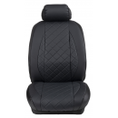 Ημικαλύμματα Εμπρόσθιων Καθισμάτων Αυτοκινήτου Δερματίνη Καπιτονέ HMD-F44 2τμχ