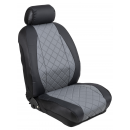 Ημικαλύμματα Εμπρόσθιων Καθισμάτων Αυτοκινήτου Δερματίνη Καπιτονέ HMD-F54 2τμχ