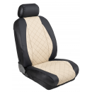 Ημικαλύμματα Εμπρόσθιων Καθισμάτων Αυτοκινήτου Δερματίνη Καπιτονέ HMD-F64 2τμχ