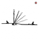 Βάση Ποδηλάτου Οροφής Αυτοκινήτου Turtle Pro-s Black Αλουμινίου Μαύρη (1 Ποδήλατο)