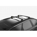 Μπάρες Οροφής Αυτοκινήτου Turtle Flush Rails Air2 (2001-8490) Αλουμινίου Μαύρες