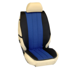 Πλατοκαθίσματα Εμπρόσθιων Καθισμάτων Αυτοκινήτου από Ύφασμα Τρυπητό R' Χρώματος Μπλέ-Μαύρο Τεμάχια Δύο