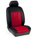 Πλήρες Σετ Καλύμματα Καθισμάτων Αυτοκινήτου Τρυπητά Αεριζόμενα R' Χρώματος Κόκκινο-Μαύρο