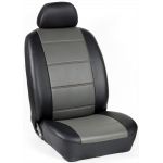Πλήρες Σετ Καλύμματα Καθισμάτων Αυτοκινήτου από Ενισχυμένη Δερματίνη Χ' Χρώματος Ανθρακί-Μαύρο