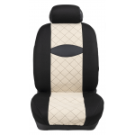 Ημικαλύμματα Εμπρόσθιων Καθισμάτων Αυτοκινήτου Ύφασμα Καπιτονέ HMC-202 2τμχ