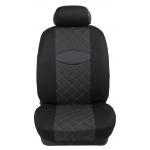 Ημικαλύμματα Εμπρόσθιων Καθισμάτων Αυτοκινήτου Ύφασμα Καπιτονέ HMC-203 2τμχ