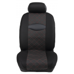 Ημικαλύμματα Εμπρόσθιων Καθισμάτων Αυτοκινήτου Ύφασμα Καπιτονέ HMC-204 2τμχ