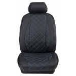 Ημικαλύμματα Εμπρόσθιων Καθισμάτων Αυτοκινήτου Δερματίνη Καπιτονέ HMD-F2 2τμχ