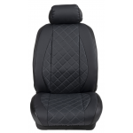 Ημικαλύμματα Εμπρόσθιων Καθισμάτων Αυτοκινήτου Δερματίνη Καπιτονέ HMD-F3 2τμχ