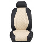 Ημικαλύμματα Εμπρόσθιων Καθισμάτων Αυτοκινήτου Δερματίνη Καπιτονέ HMD-F64 2τμχ