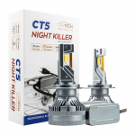 ΛΑΜΠΕΣ LED CT5 H11 SHORT 100W WHITE 6500K NIGHT KILLER CARTECH