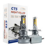 ΛΑΜΠΕΣ LED CT5 H4 SHORT 100W WHITE 6500K NIGHT KILLER CARTECH