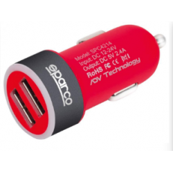 SPARCO Φορτιστής αυτοκινήτου με διπλή θύρα USB 2.4A (SPC4214)