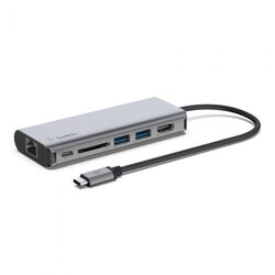 BELKIN AVC008btSGY MULTIPORT HUB, USB-C 6-IN-1