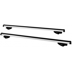 Μπάρες Οροφής Αυτοκινήτου Αλουμινίου Hermes K2AM 120cm Μαύρες