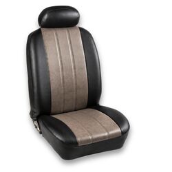 Καλύμματα Καθισμάτων Δερματίνη 9τμχ X15-X4 Ελεφαντί Μαύρο