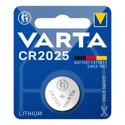 Μπαταρία Λιθίου Ρολογιών CR2025 1τμχ Varta 3V