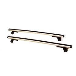 Μπάρες Οροφής Αυτοκινήτου Hermes GS3 120cm Set KIT S3290 Αλουμινίου Ασημί