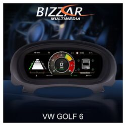 Bizzar Digital Cluster VW GOLF6 Digital HD LCD Instrument Cluster 10.25 με Carplay | HDMI in