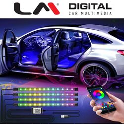 AMBIENT UNIVERSAL  64 Colours -18 lights - BLACK strip