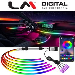 AMBIENT UNIVERSAL  256 colours -18 lights  - BLACK strips