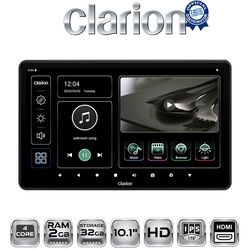CLARION 10.1in HEADREST MONITOR 4c 2+32G - HDMI input/ output FM Modulator / BT / WiFi / USB / SD Card Slot
