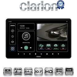 CLARION 10.1in HEADREST MONITOR 4c 4+64G - HDMI input/ output FM Modulator / BT / WiFi / USB / SD Card Slot
