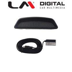Display τζαμιου με USB , KM/h και RPH , speed warning, ενημερωση για κουραση οδηγου, ενημερ θερμ νερου, ρολοι και υψομετρικος δεικτης, ενημερωση αποστασης στην οδηγηση, Satellite number, χρονος επιταχυνσης για 100km, ρυθμιση φωτεινοτητας.
