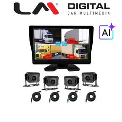 Σετ Μονιτορ + DVR 10.4 inch και 4 καμερες, 12/24V, αναλυση οθονης 1024x600p . Kαμερες AHD 1080p , αναλυση 1920x1080p. Δεχεται καρτα SD εως 256G
