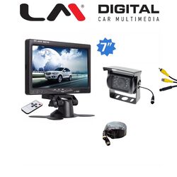 MONITOR 7” TFT LCD 16:9 AHD 1080p/720p ανάλυση
Περιλαμβάνεται βάση στήριξης και τηλεχειριστήριο και κάμερα AHD 1080p/25fps
