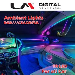 AMBIENT Universal 64 lights RGB - 18 lights WHITE strips