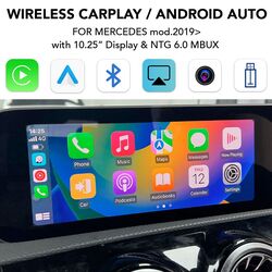 LENOVO LTP BZ2517F CPAA (WIRELESS CARPLAY / ANDROID AUTO BOX for MERCEDES with NTG 6.0 MBUX for 10.25'' with 2 CAMERAS)