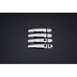 TOYOTA COROLLA HB 5D /SEDAN 07-13 ΧΕΡΟΥΛΙΑ ΠΟΡΤΑΣ ΧΡΩΜΙΟ ΜΕΤΑΛΛΙΚΑ 4ΠΟΡΤΕΣ 4ΤΕΜ (ΤΡΥΠΑ SENSOR)