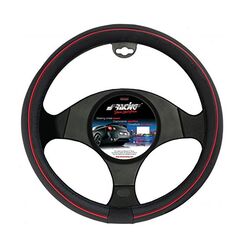 Simoni Racing ΚΑΛΥΜΜΑ ΤΙΜΟΝΙΟΥ SPEED ΜΑΥΡΟ ΜΕ ΚΟΚΚΙΝΗ ΡΙΓΑ 37-39cm