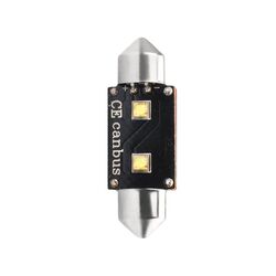 M-Tech ΛΑΜΠΑΚΙΑ ΠΛΑΦΟΝΙΕΡΑΣ C5W/C10W 12V 6W SV8,5 41mm CAN-BUS+RADIATOR LED 2xHP CREE ΛΕΥΚΟ BLISTER 2ΤΕΜ.