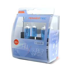 M-Tech H4 12V 60/55W P43t POWERTECK SUPERWHITE 2ΤΕΜ.