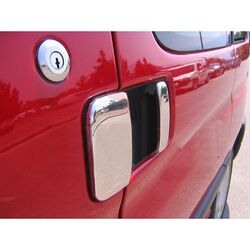 S-dizayn ΧΕΡΟΥΛΙΑ ΠΟΡΤΑΣ ΧΡΩΜΙΟ ΜΕΤΑΛΛΙΚΑ PEUGEOT PARTNER 1996-2008  3ΤΕΜ