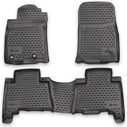 Novline Πατάκια Λάστιχο {Καουτσούκ} Μαρκέ για TOYOTA LANDCRUISER 150 2013>2015 4ΤΕΜ.