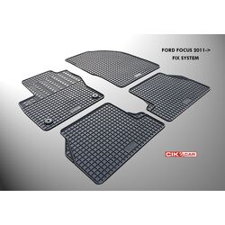 FORD FOCUS 2011-2015 ΜΑΡΚΕ ΠΑΤΑΚΙΑ ΛΑΣΤΙΧΟ ΣΕ ΜΑΥΡΟ ΧΡΩΜΑ ΜΕ ΚΟΥΜΠΩΜΑΤΑ CIK - 4 ΤΕΜ.