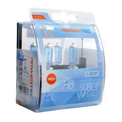 M-Tech H8 12V 55W PGJ19-1 POWERTECK SUPERWHITE 2ΤΕΜ.