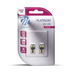 M-Tech W5W W2.1x9.5d CANBUS 12VDC 2W 240lm 4xSMD5630 LED OSRAM OPTO ΛΕΥΚΟ BLISTER 2ΤΕΜ.
