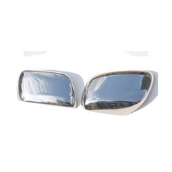 Omtec MERCEDES VITO / W638 VAN 1996-2003 / TOYOTA LAND CRUISER 200 SUV 2008+ΚΑΠΑΚΙΑ ΚΑΘΡΕΦΤΩΝ ΧΡΩΜΙΟΥ 2 ΤΕΜ. ΜΕΤΑΛΛΙΚΑ