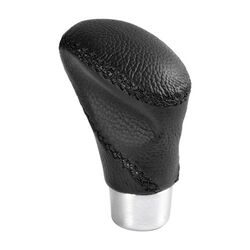 Lampa ΠΟΜΟΛΟ ΤΑΧΥΤΗΤΩΝ ZOE ΔΕΡΜΑΤΙΝΟ ΜΑΥΡΟ/ΑΛΟΥΜΙΝΙΟ ΜΕ ΜΑΥΡΗ ΡΑΦΗ 15mm