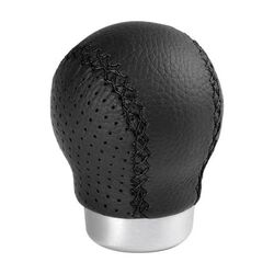 Lampa ΠΟΜΟΛΟ ΤΑΧΥΤΗΤΩΝ ZERO ΔΕΡΜΑΤΙΝΟ ΜΑΥΡΟ/ΑΛΟΥΜΙΝΙΟ - ΜΑΥΡΗ ΡΑΦΗ 30 MM (ΓΙΑ FIAT & OPEL)