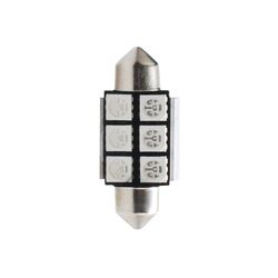 M-Tech ΛΑΜΠΑΚΙΑ ΠΛΑΦΟΝΙΕΡΑΣ C5W/C10W 12V 1,44W SV8,5 36mm CAN-BUS+RADIATOR LED 6xSMD5050 PREMIUM ΜΠΛΕ 1ΤΕΜ.