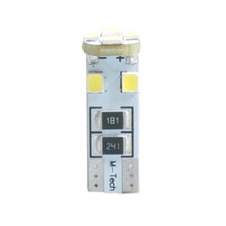 M-Tech W5W 12V T10 W2,1x9,5d LED 8xSMD3528 ΛΕΥΚΟ (ΚΑΡΦΩΤΟ CAN-BUS) 1ΤΕΜ. M-TECH