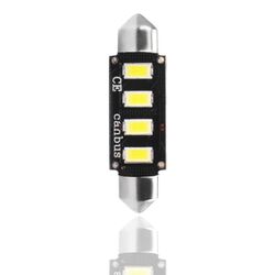 M-Tech ΛΑΜΠΑΚΙΑ ΠΛΑΦΟΝΙΕΡΑΣ C5W/C10W 12V 2W SV8,5 41mm CAN-BUS+RADIATOR LED 4xSMD5730 ΛΕΥΚΟ 1ΤΕΜ. M-TECH